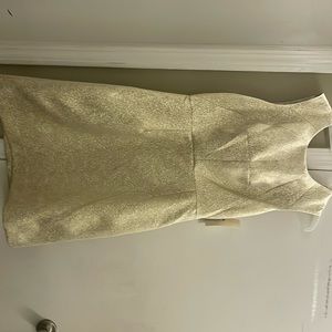 Gold short party dress
